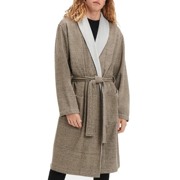 NEW UGG Sizes M/L, L/XL Mens Robinson Robe - Wolf Grey - Picture 2 of 5